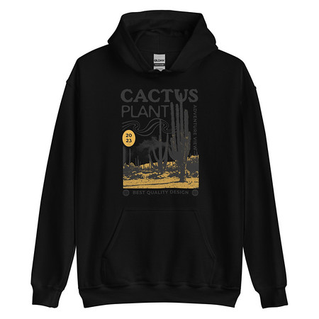 [ID: 146-G304] Cacus Plant - Desert Unisex Heavy Blend Hoodie