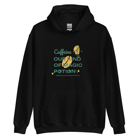 [ID: 146-G307] Caffeine Cartoon Unisex Heavy Blend Hoodie