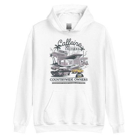 [ID: 146-G308] Caffeine Cruisers Unisex Heavy Blend Hoodie