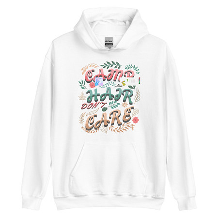 [ID: 146-G321] Camp Hair Don't Care Unisex Heavy Blend Hoodie