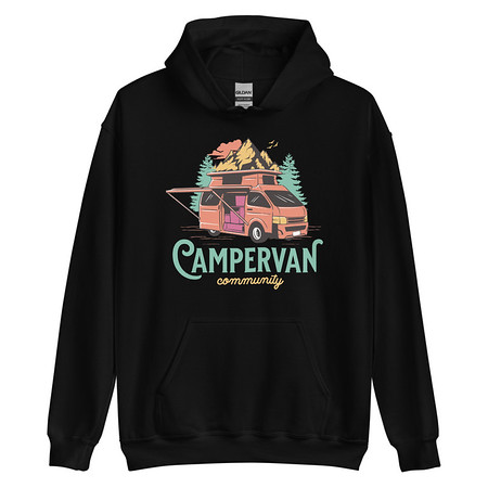 [ID: 146-G322] Campervan Community - Outdoor Adventure Unisex Heavy Blend Hoodie