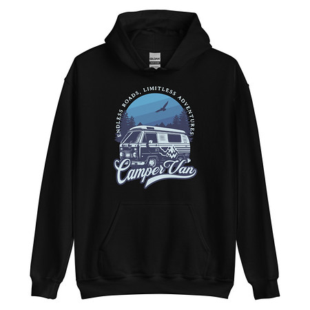 [ID: 146-G323] Campervan Unisex Heavy Blend Hoodie