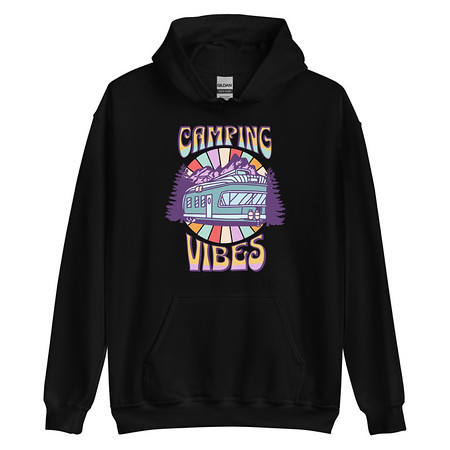 [ID: 146-G327] Camping Vibes Unisex Heavy Blend Hoodie