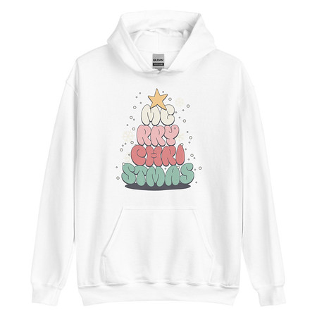 [ID: 146-G334] Cartoony Christmas Tree Unisex Heavy Blend Hoodie