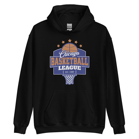 [ID: 146-G363] Chicago Basketball League - Athlectic Sports Unisex Heavy Blend Hoodie