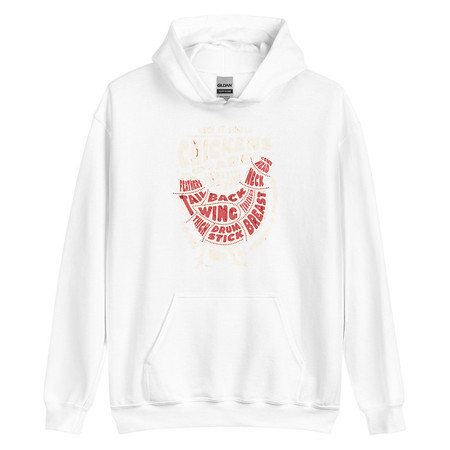 [ID: 146-G365] Chickens Are Awesome - Butcher Cuts Unisex Heavy Blend Hoodie