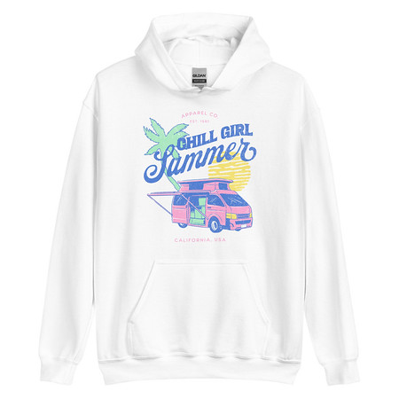 [ID: 146-G366] Chill Girl Summer Unisex Heavy Blend Hoodie