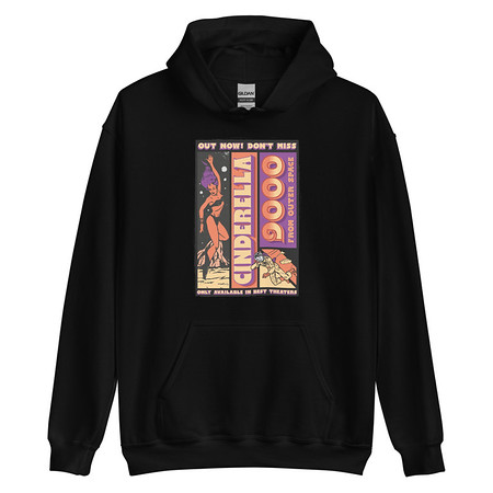 [ID: 146-G378] Cinderella 9000 - Retro Astronaut Unisex Heavy Blend Hoodie