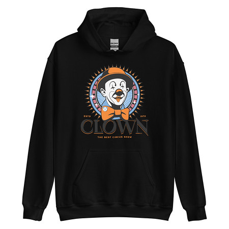 [ID: 146-G388] CLOWN LOGO Unisex Heavy Blend Hoodie
