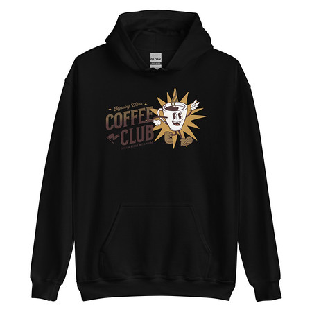 [ID: 146-G396] Coffee Club Unisex Heavy Blend Hoodie