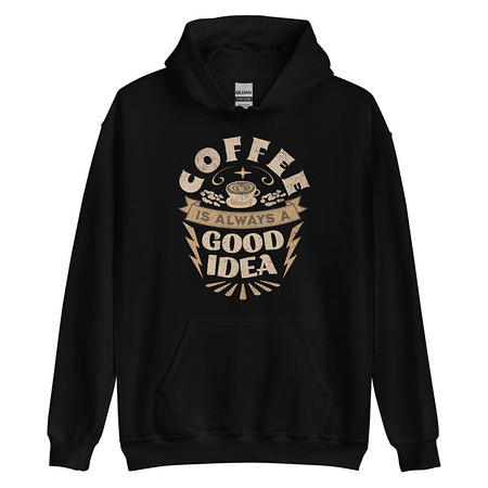 [ID: 146-G401] Coffee is always a good idea - Lightning Bolt Unisex Heavy Blend Hoodie