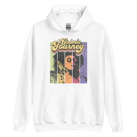 [ID: 146-G422] Cosmic Journey Rainbow Retro Unisex Heavy Blend Hoodie