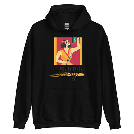 [ID: 146-G434] Creativity Takes Courage Unisex Heavy Blend Hoodie