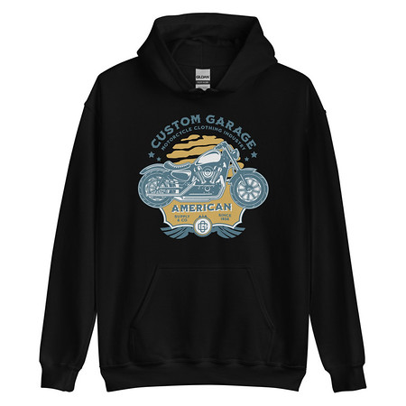 [ID: 146-G443] Custom Garage - Motorcycle Unisex Heavy Blend Hoodie