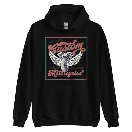 [ID: 146-G445] custom motorcycle  Unisex Heavy Blend Hoodie