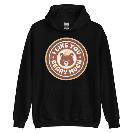 [ID: 146-G450] Cute Bear - AI Unisex Heavy Blend Hoodie