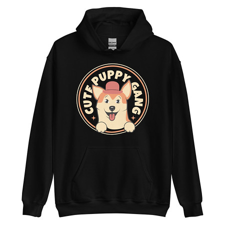 [ID: 146-G453] Cute Puppy Gang - Corgi Unisex Heavy Blend Hoodie