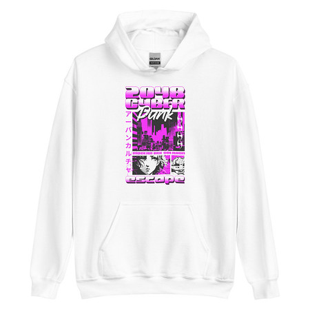 [ID: 146-G458] Cyber Punk Escape - Japanese Anime Unisex Heavy Blend Hoodie