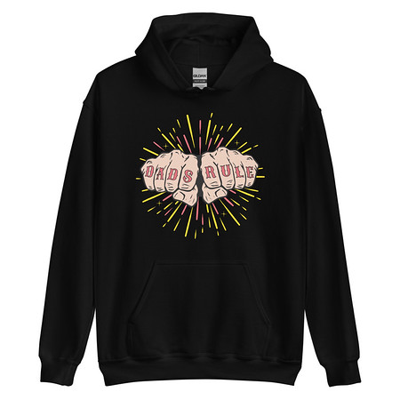 [ID: 146-G463] Dads Rule Unisex Heavy Blend Hoodie
