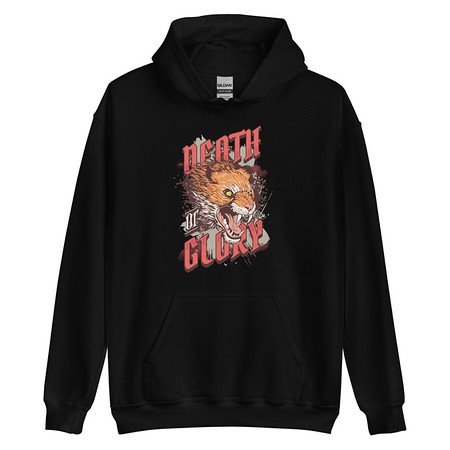 [ID: 146-G479] Death or Glory - Fierce Animal Unisex Heavy Blend Hoodie