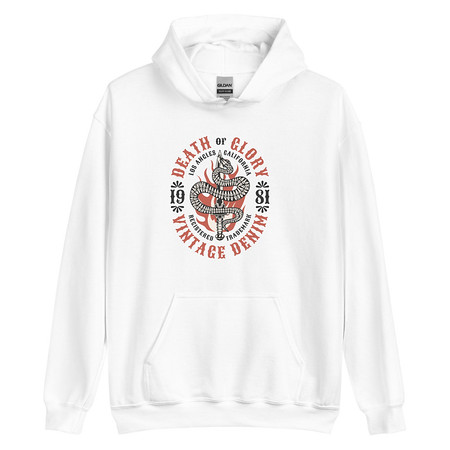 [ID: 146-G480] Death or Glory - Sword Snake Unisex Heavy Blend Hoodie