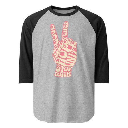 [ID: 233-G9] 60s challenge Unisex 3/4 Sleeve Raglan Shirt