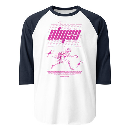 [ID: 233-G21] Abyss Unisex 3/4 Sleeve Raglan Shirt