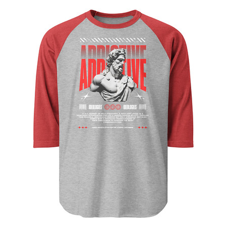 [ID: 233-G22] Addictive Unisex 3/4 Sleeve Raglan Shirt
