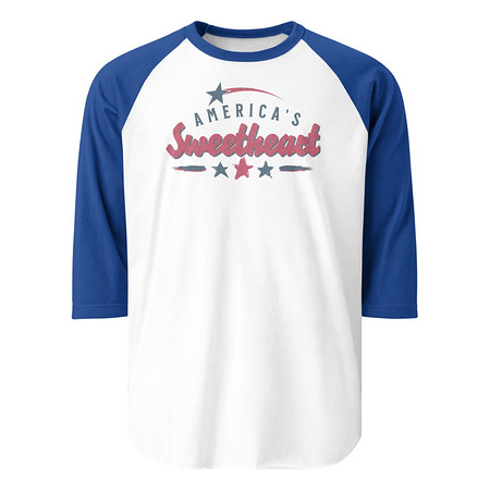 [ID: 233-G62] America's Sweetheart Unisex 3/4 Sleeve Raglan Shirt