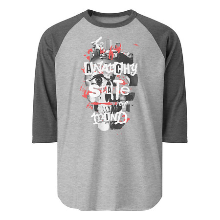 [ID: 233-G79] Anarchy State of Mind Unisex 3/4 Sleeve Raglan Shirt