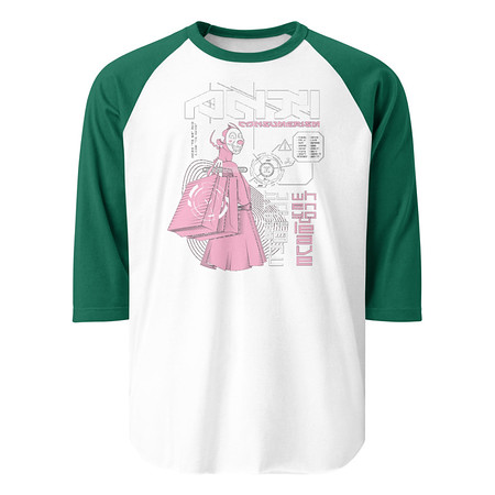 [ID: 233-G91] Anti Consumerism - Futuristic Unisex 3/4 Sleeve Raglan Shirt
