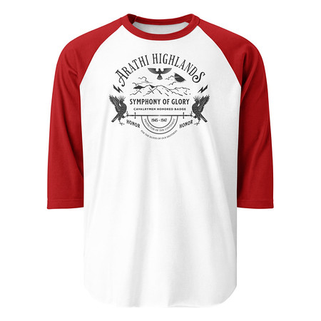 [ID: 233-G98] Arathi Honor Badge - Veteran Unisex 3/4 Sleeve Raglan Shirt