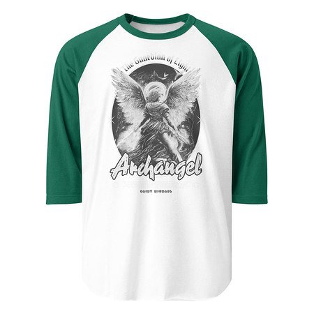 [ID: 233-G99] Archangel Unisex 3/4 Sleeve Raglan Shirt