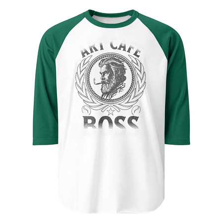 [ID: 233-G101] ART CAFE - BOSS Unisex 3/4 Sleeve Raglan Shirt