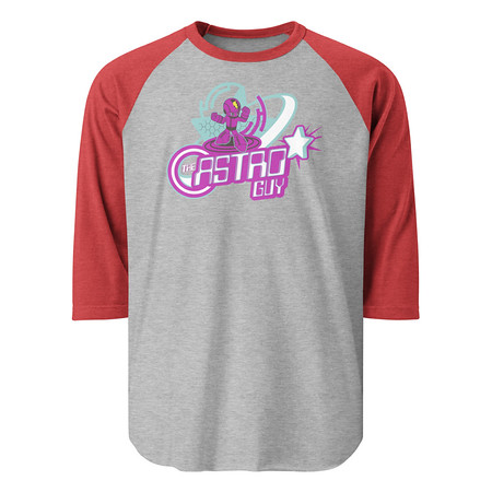 [ID: 233-G107] astro guy Unisex 3/4 Sleeve Raglan Shirt