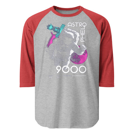 [ID: 233-G112] Astrophel 9000 Unisex 3/4 Sleeve Raglan Shirt