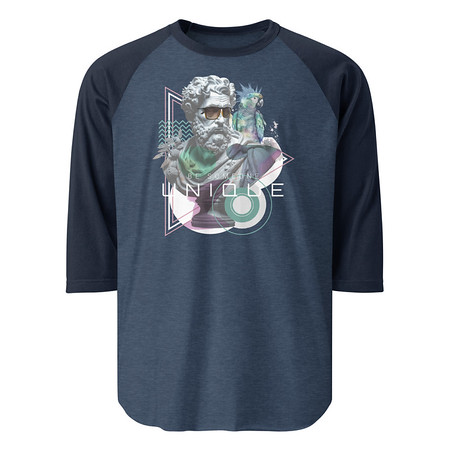 [ID: 233-G160] Be Someone Unique Unisex 3/4 Sleeve Raglan Shirt