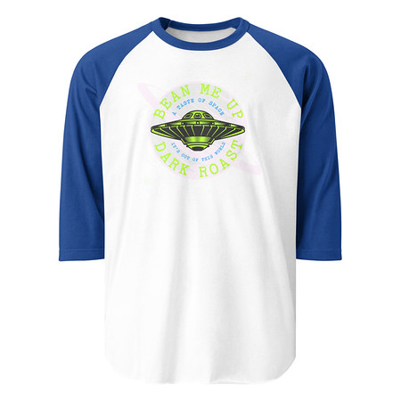 [ID: 233-G170] Bean Me Up Unisex 3/4 Sleeve Raglan Shirt