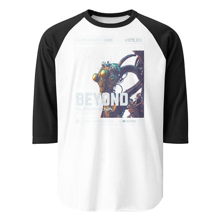 [ID: 233-G198] Beyond Supernova Unisex 3/4 Sleeve Raglan Shirt