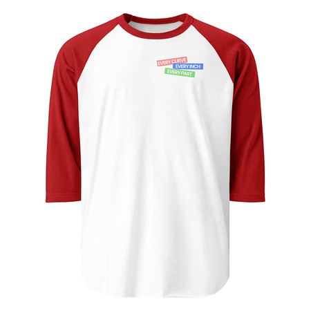 [ID: 233-G246] Body Positivity Unisex 3/4 Sleeve Raglan Shirt