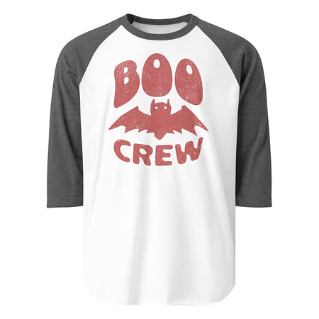 [ID: 233-G252] Boo Crew Unisex 3/4 Sleeve Raglan Shirt