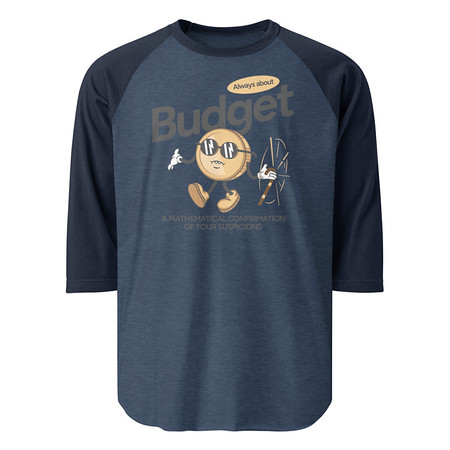 [ID: 233-G294] Budget Unisex 3/4 Sleeve Raglan Shirt