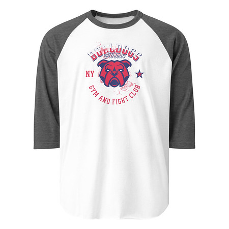 [ID: 233-G295] Bulldogs Athletic - Sports Apparel Unisex 3/4 Sleeve Raglan Shirt