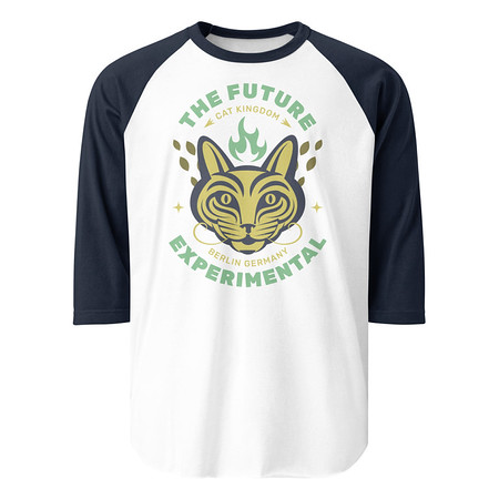 [ID: 233-G337] Cat Kingdom Berlin - Animal Unisex 3/4 Sleeve Raglan Shirt