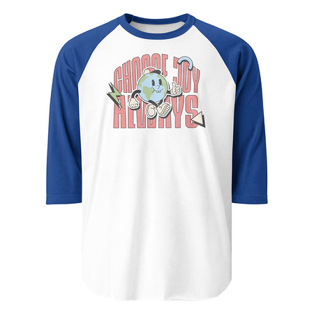 [ID: 233-G372] Choose Joy Always Unisex 3/4 Sleeve Raglan Shirt