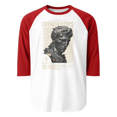 [ID: 233-G413] Conquerors Unisex 3/4 Sleeve Raglan Shirt