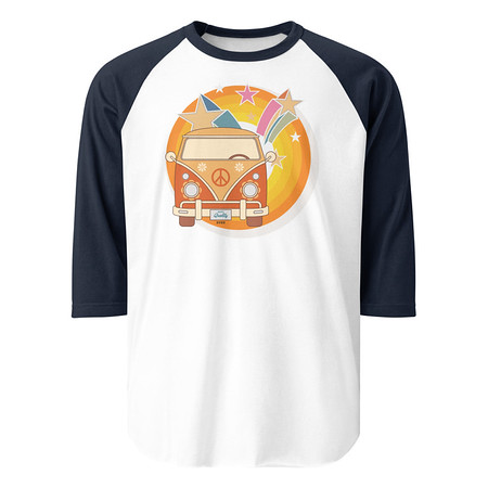 [ID: 233-G429] Crafted in Kittl Unisex 3/4 Sleeve Raglan Shirt