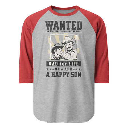 [ID: 233-G461] Dad Wanted Unisex 3/4 Sleeve Raglan Shirt