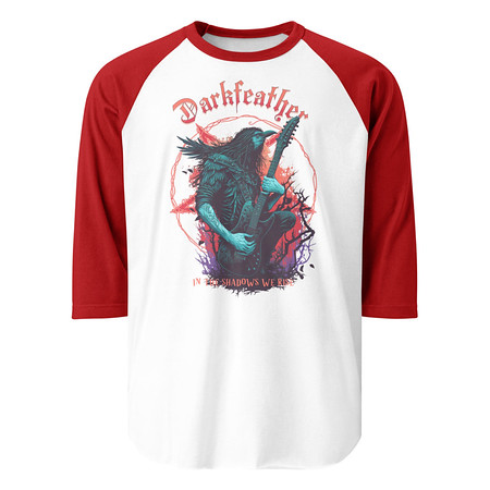 [ID: 233-G468] DARKFEATHER Unisex 3/4 Sleeve Raglan Shirt
