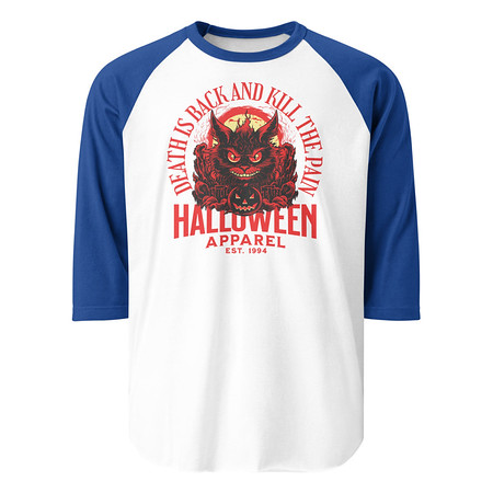 [ID: 233-G478] Death is Back Unisex 3/4 Sleeve Raglan Shirt
